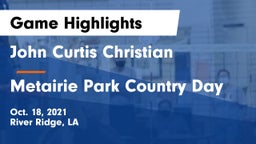 John Curtis Christian  vs Metairie Park Country Day Game Highlights - Oct. 18, 2021