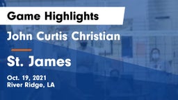 John Curtis Christian  vs St. James  Game Highlights - Oct. 19, 2021