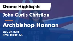 John Curtis Christian  vs Archbishop Hannan  Game Highlights - Oct. 28, 2021