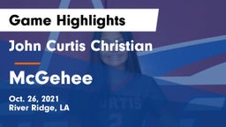 John Curtis Christian  vs McGehee  Game Highlights - Oct. 26, 2021
