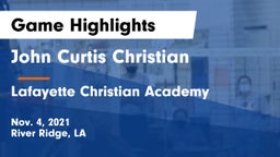 John Curtis Christian  vs Lafayette Christian Academy  Game Highlights - Nov. 4, 2021