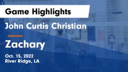 John Curtis Christian  vs Zachary  Game Highlights - Oct. 15, 2022
