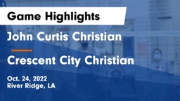 John Curtis Christian  vs Crescent City Christian  Game Highlights - Oct. 24, 2022