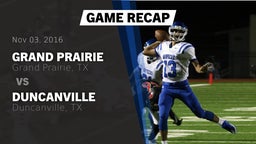 Recap: Grand Prairie  vs. Duncanville  2016