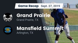 Recap: Grand Prairie  vs. Mansfield Summit  2019