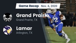 Recap: Grand Prairie  vs. Lamar  2020