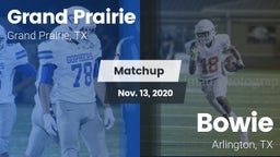Matchup: Grand Prairie High vs. Bowie  2020