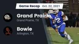 Recap: Grand Prairie  vs. Bowie  2021