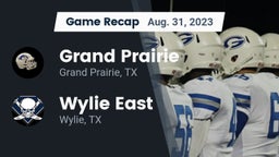 Recap: Grand Prairie  vs. Wylie East  2023