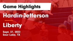Hardin-Jefferson  vs Liberty  Game Highlights - Sept. 27, 2022