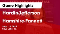 Hardin-Jefferson  vs Hamshire-Fannett  Game Highlights - Sept. 29, 2023