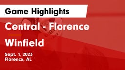 Central  - Florence vs Winfield  Game Highlights - Sept. 1, 2023