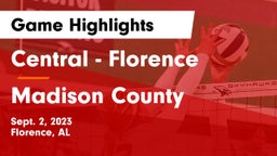 Central  - Florence vs Madison County  Game Highlights - Sept. 2, 2023
