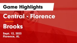 Central  - Florence vs Brooks  Game Highlights - Sept. 12, 2023