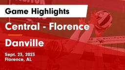 Central  - Florence vs Danville  Game Highlights - Sept. 23, 2023