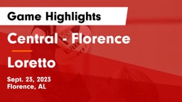 Central  - Florence vs Loretto  Game Highlights - Sept. 23, 2023