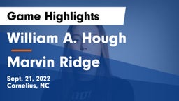 William A. Hough  vs Marvin Ridge Game Highlights - Sept. 21, 2022