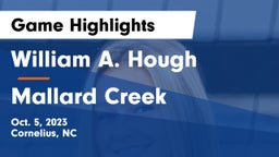 William A. Hough  vs Mallard Creek  Game Highlights - Oct. 5, 2023