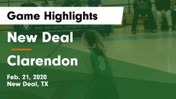 New Deal  vs Clarendon Game Highlights - Feb. 21, 2020