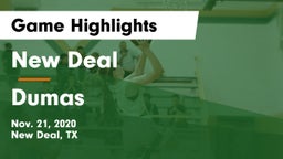 New Deal  vs Dumas  Game Highlights - Nov. 21, 2020