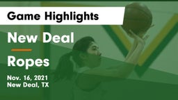 New Deal  vs Ropes  Game Highlights - Nov. 16, 2021