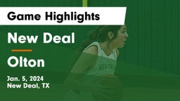 New Deal  vs Olton  Game Highlights - Jan. 5, 2024