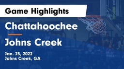 Chattahoochee  vs Johns Creek  Game Highlights - Jan. 25, 2022