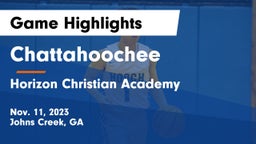Chattahoochee  vs Horizon Christian Academy  Game Highlights - Nov. 11, 2023