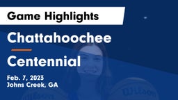 Chattahoochee  vs Centennial  Game Highlights - Feb. 7, 2023