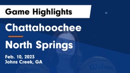 Chattahoochee  vs North Springs  Game Highlights - Feb. 10, 2023