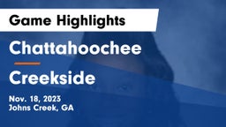 Chattahoochee  vs Creekside  Game Highlights - Nov. 18, 2023