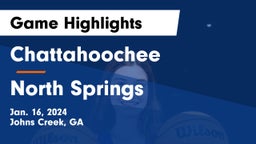 Chattahoochee  vs North Springs  Game Highlights - Jan. 16, 2024