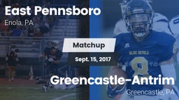 Matchup: East Pennsboro High vs. Greencastle-Antrim  2017