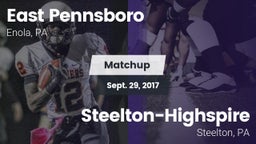 Matchup: East Pennsboro High vs. Steelton-Highspire  2017