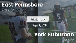 Matchup: East Pennsboro High vs. York Suburban  2018