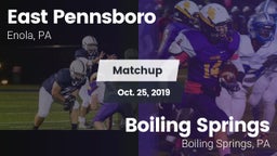 Matchup: East Pennsboro High vs. Boiling Springs  2019