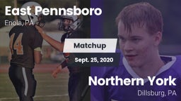 Matchup: East Pennsboro High vs. Northern York  2020