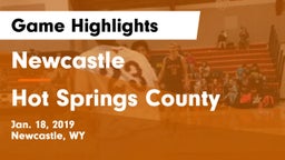 Newcastle  vs Hot Springs County  Game Highlights - Jan. 18, 2019