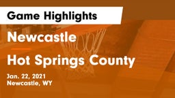 Newcastle  vs Hot Springs County  Game Highlights - Jan. 22, 2021