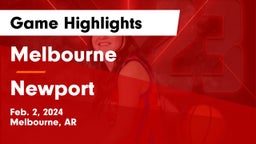 Melbourne  vs Newport  Game Highlights - Feb. 2, 2024