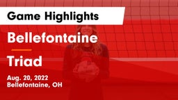 Bellefontaine  vs Triad  Game Highlights - Aug. 20, 2022