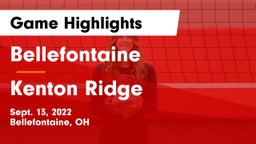 Bellefontaine  vs Kenton Ridge  Game Highlights - Sept. 13, 2022