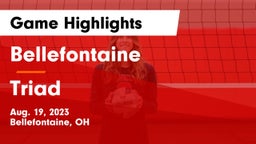 Bellefontaine  vs Triad  Game Highlights - Aug. 19, 2023