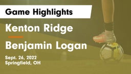 Kenton Ridge  vs Benjamin Logan  Game Highlights - Sept. 26, 2022