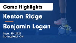 Kenton Ridge  vs Benjamin Logan  Game Highlights - Sept. 25, 2023