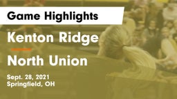 Kenton Ridge  vs North Union  Game Highlights - Sept. 28, 2021