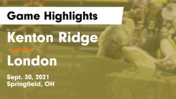 Kenton Ridge  vs London  Game Highlights - Sept. 30, 2021