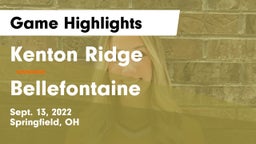 Kenton Ridge  vs Bellefontaine  Game Highlights - Sept. 13, 2022