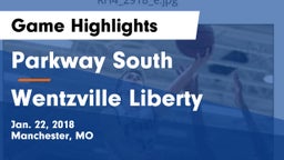 Parkway South  vs Wentzville Liberty  Game Highlights - Jan. 22, 2018