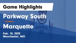 Parkway South  vs Marquette  Game Highlights - Feb. 18, 2020
